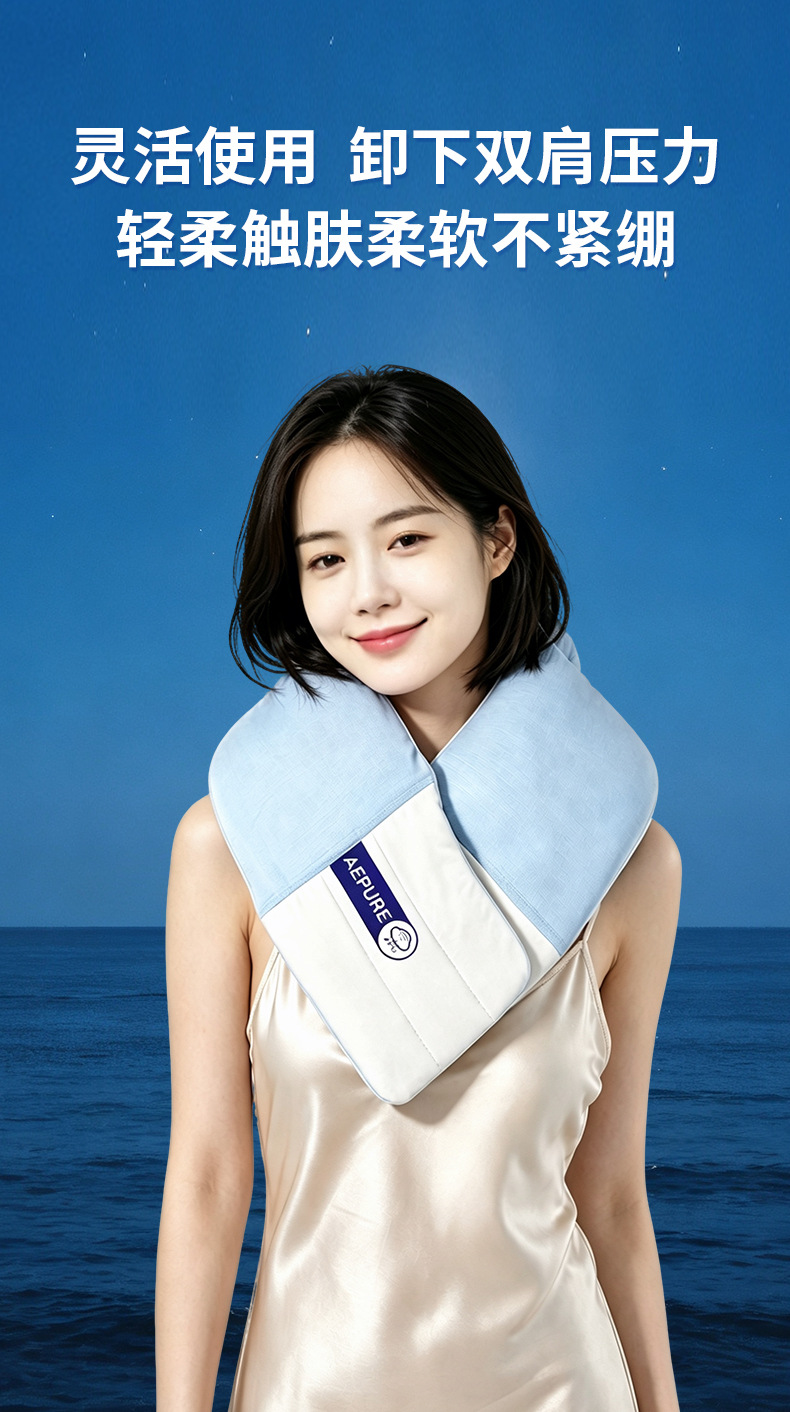 Cloud Sleep Lumbar Support Pillow Breathable Waist Cushion for Home Travel Sitting and Side Sleeping in use