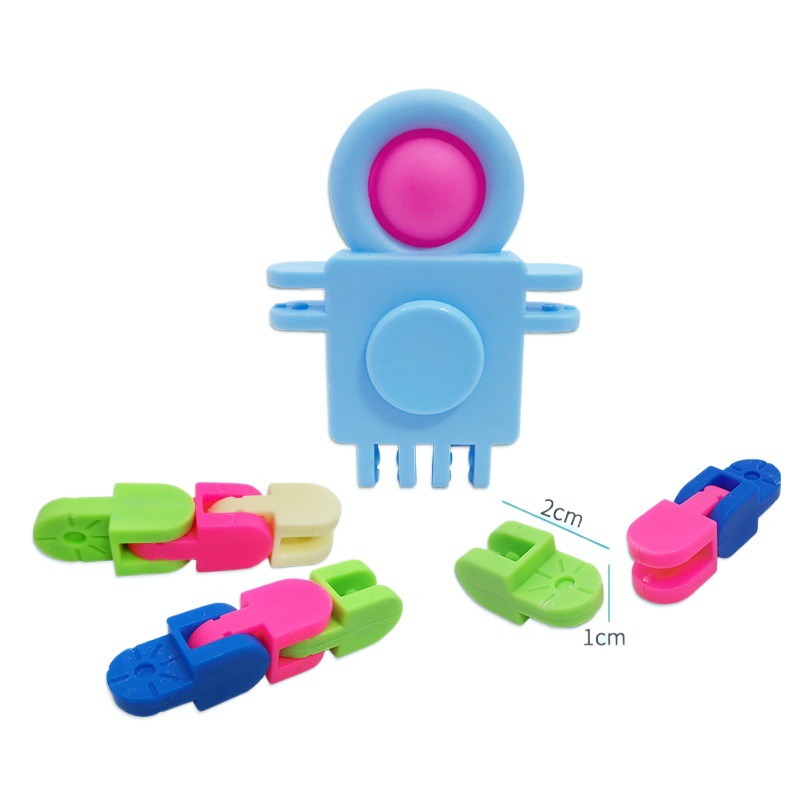 Venta caliente transfronteriza juguete de descompresión Gyro Spaceman burbuja cadena de música giroscopio cambiante educativo juguete interactivo entre padres e hijos