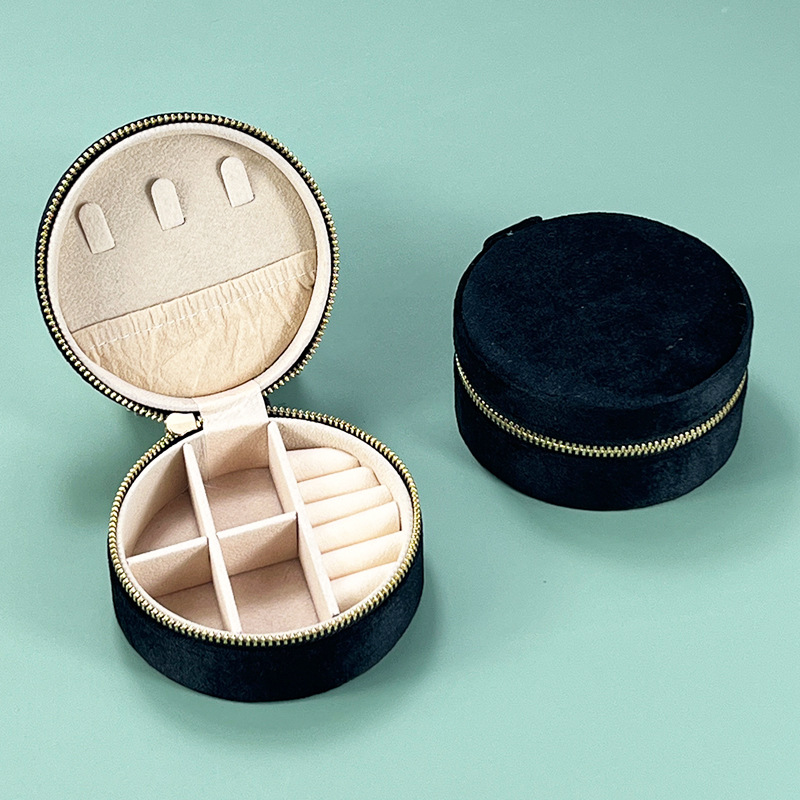 Negro perlado redondo; 10x10x5cm