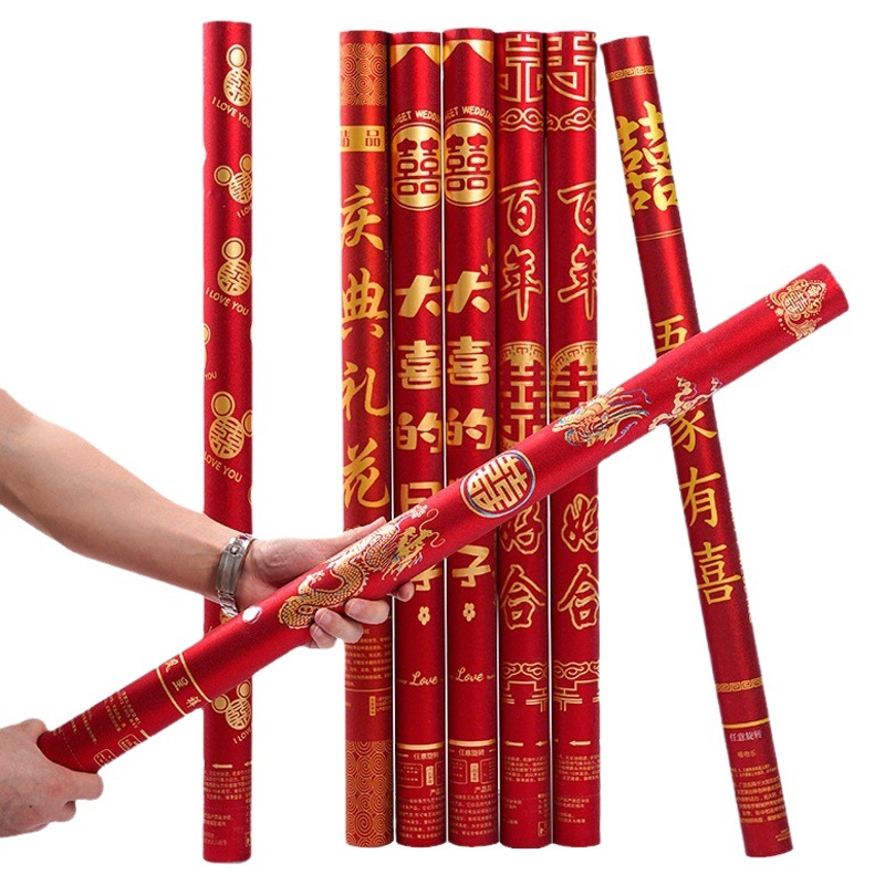 Los fabricantes de fuegos artificiales aumentan la cantidad de llenado de fuegos artificiales ceremonia de boda de mano apertura tubo de fuegos artificiales ceremonia de celebración boda fuegos artificiales