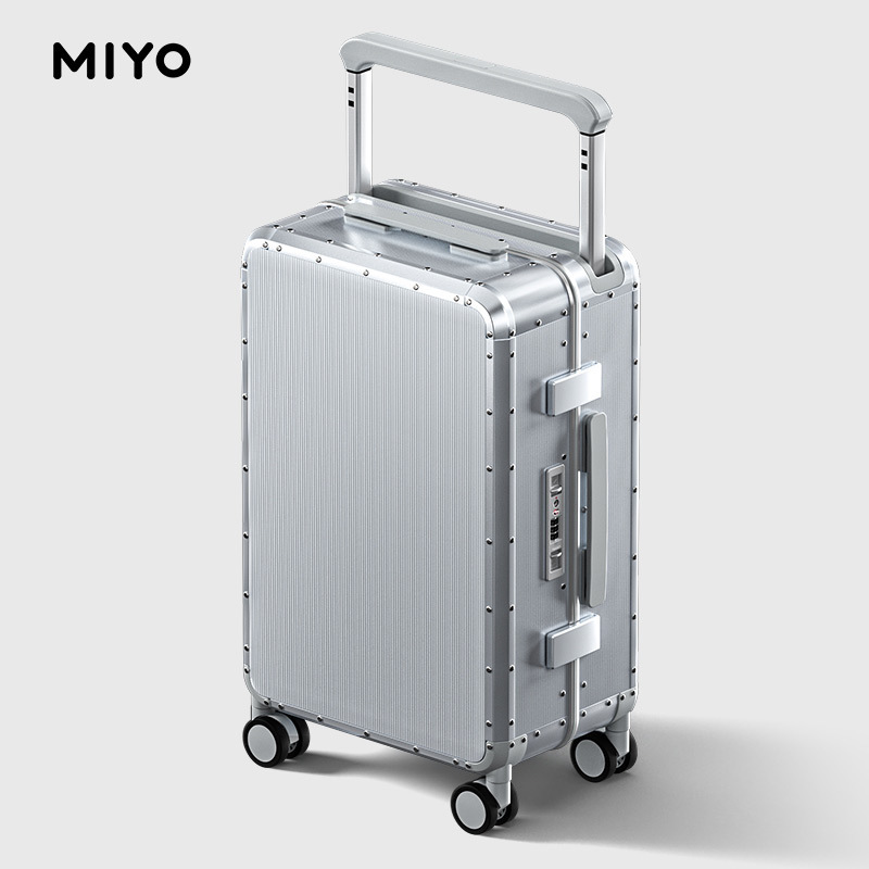 MIYO オールアルミニウムマグネシウム合金スーツケース 2025 新しいワイドトロリー大容量ビジネストラベルパスワードボックス|undefined