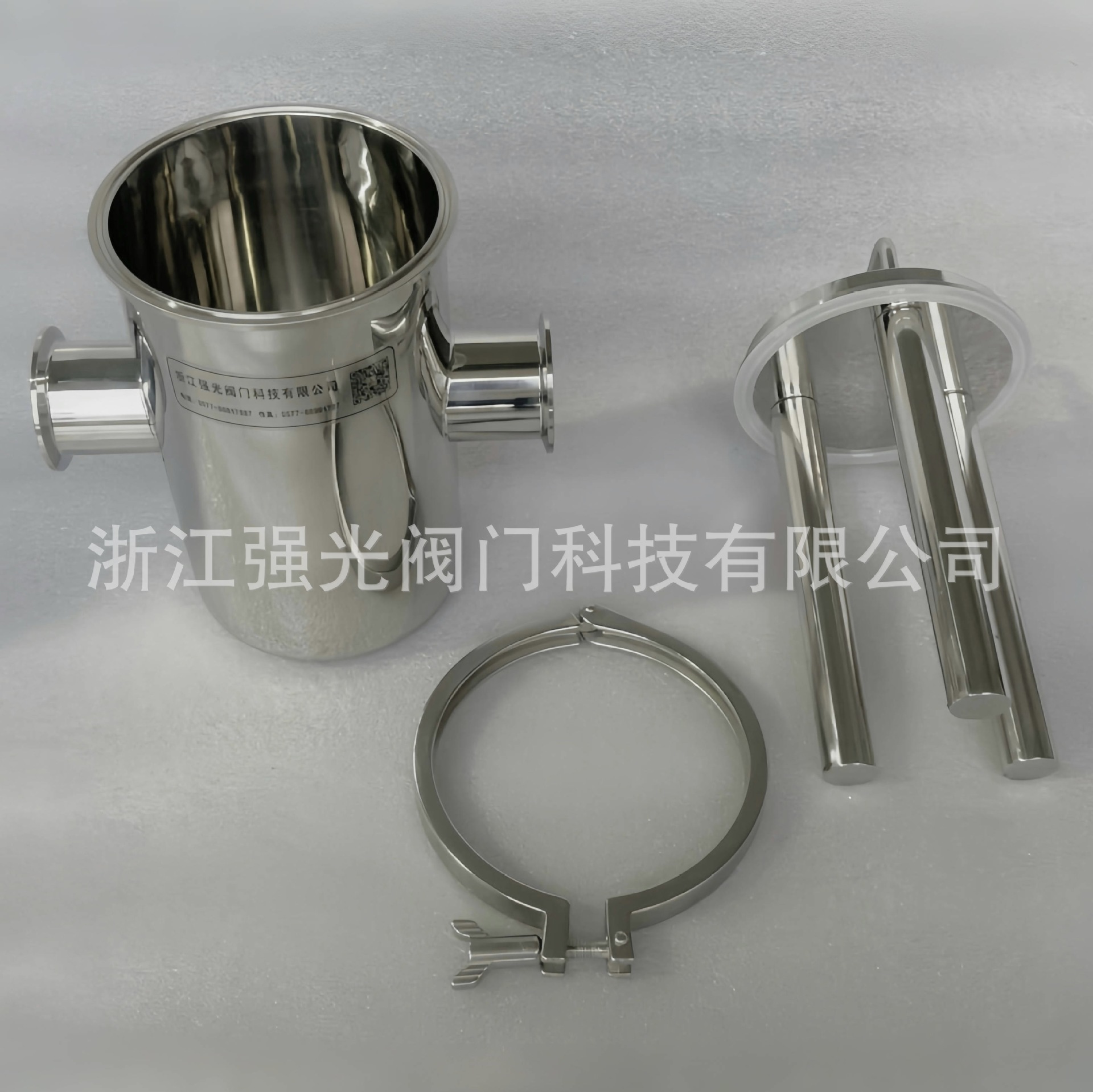 316L卫生级食品级不锈钢快装卡箍快开式快拆式管道强磁磁性过滤器