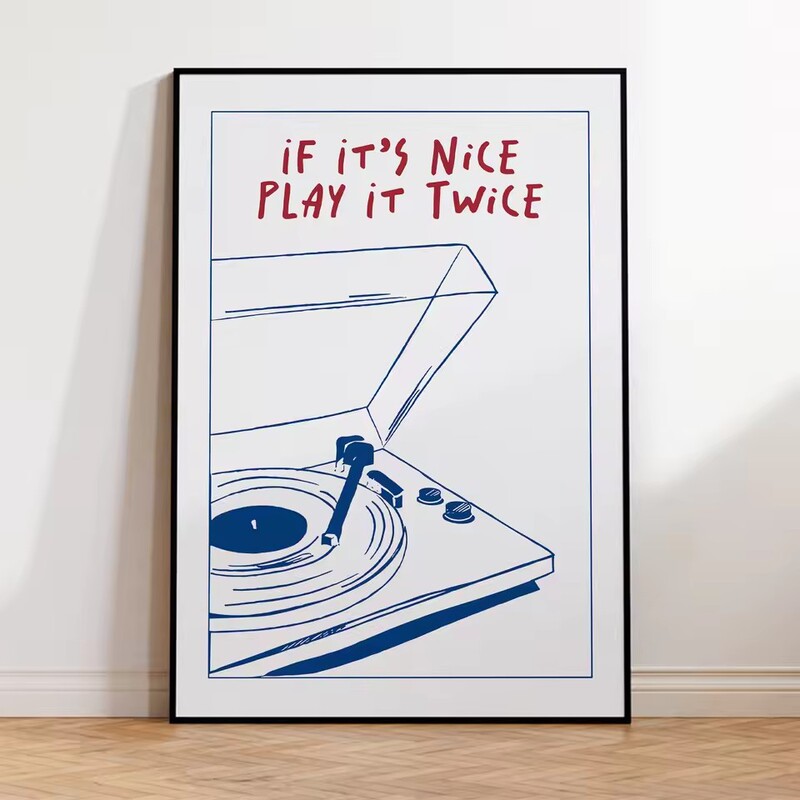 Room Decoration Pink Leopard Print Anime Style Canvas Printing Poster Modern Cartoon Wall Decoration Painting Frameless