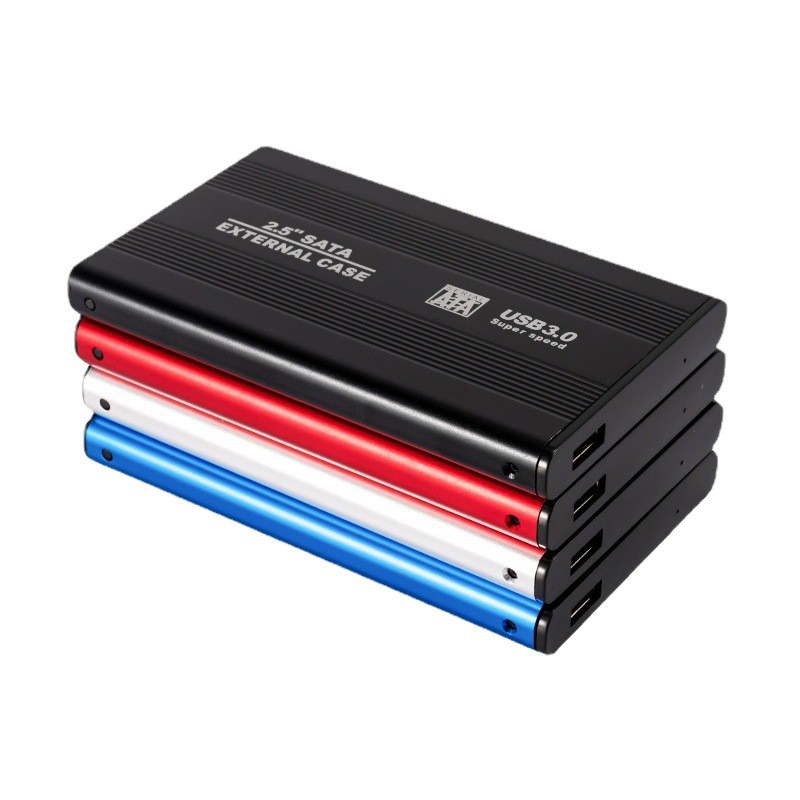 Venta directa de fábrica de 2,5 pulgadas USB3.0 a SATA caja de disco duro móvil aleación de aluminio puerto serie portátil caja de disco duro