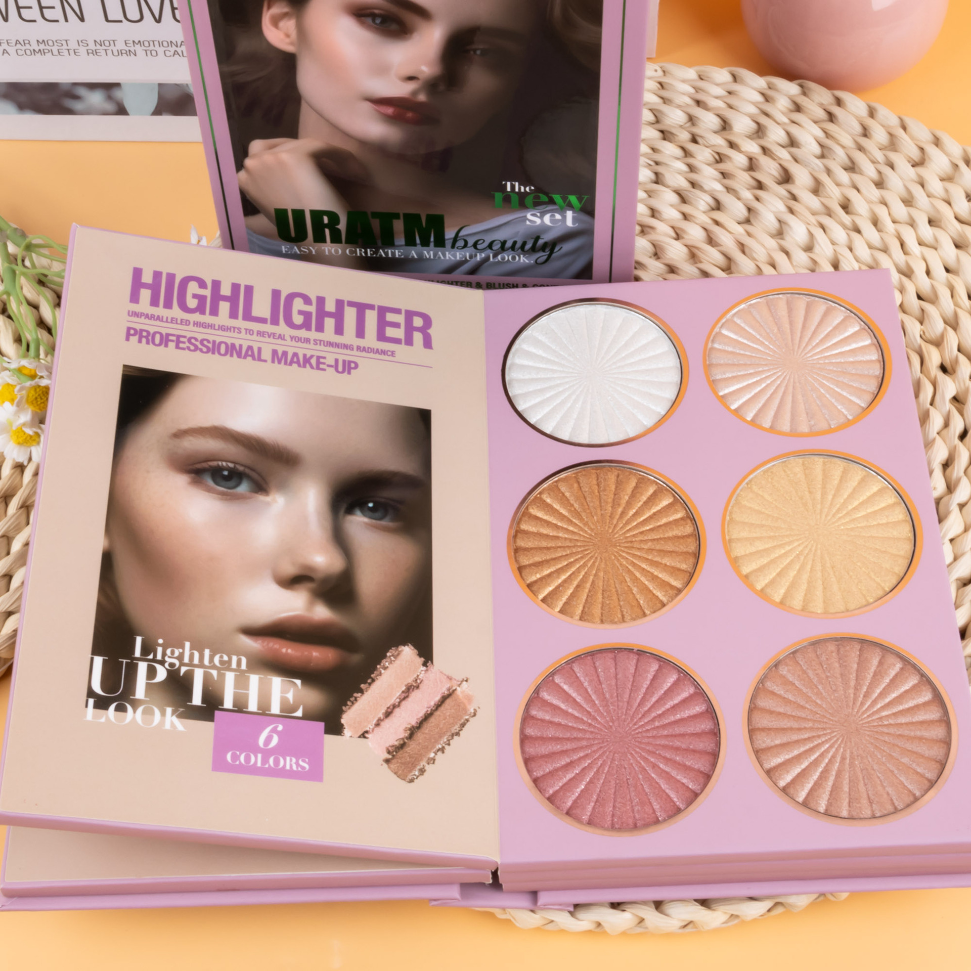 Cross-border bestseller: 67-color makeup palette, five-layer flip book eyeshadow palette, matte pearlescent blush, contour and highlight in one piece undefined