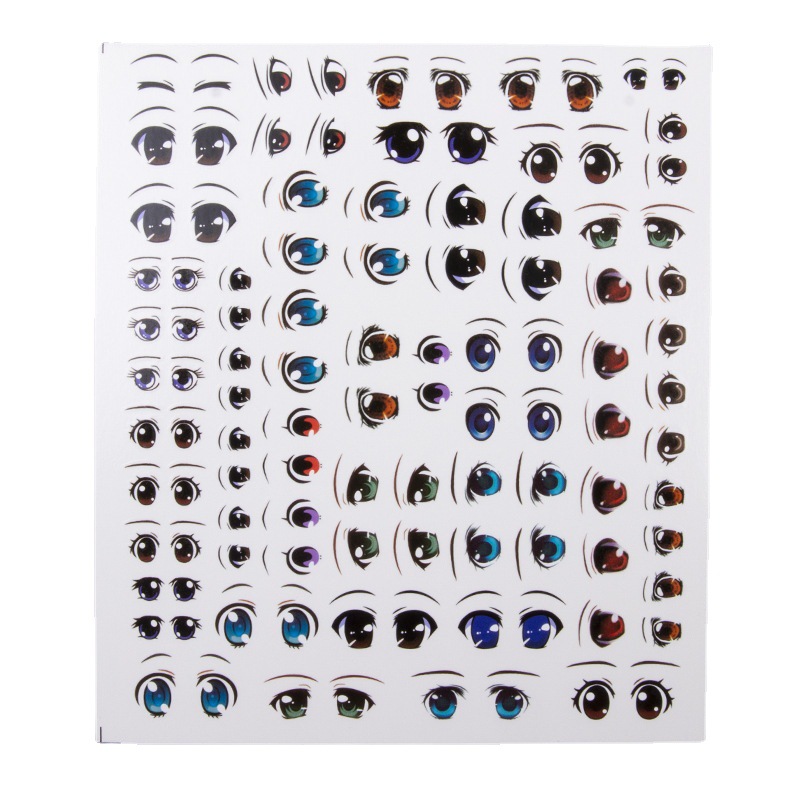 Pegatina de arcilla ultraligera GSC ojo agua arcilla suave arcilla muñeca arcilla hecha a mano DIY expresión facial características de la etiqueta