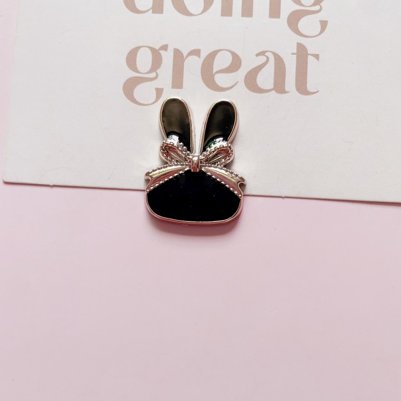 Accesorios de joyería de bricolaje de fragancia pequeña clásica gota aceite conejo amor flor parche de resina teléfono móvil banda de goma material de hebilla de zapato