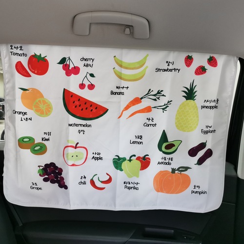 Ins Car Window Sunshade Magnet Sun Protection Curtain Children Cute Animal Cartoon Pattern Sunshade Curtain