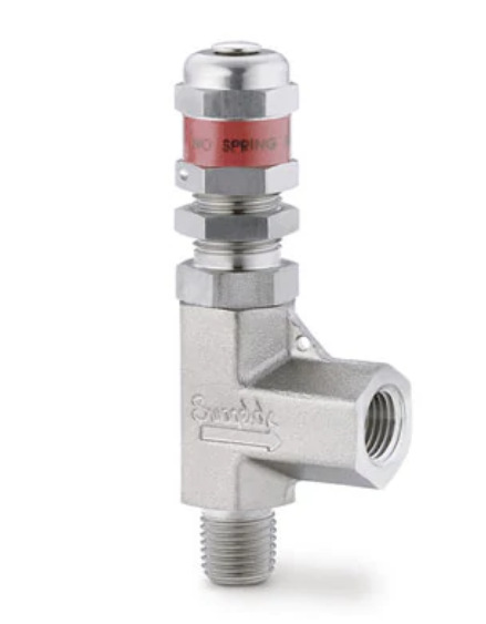 世伟洛克SS-4R3A5不锈钢高压比例卸荷阀1/4 in. NPT外螺纹x1/4in.