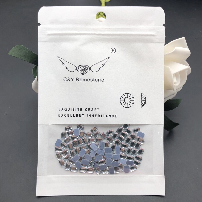 C & Y Charm Special-Shaped Flat Glass Diamond Crystal Manicure