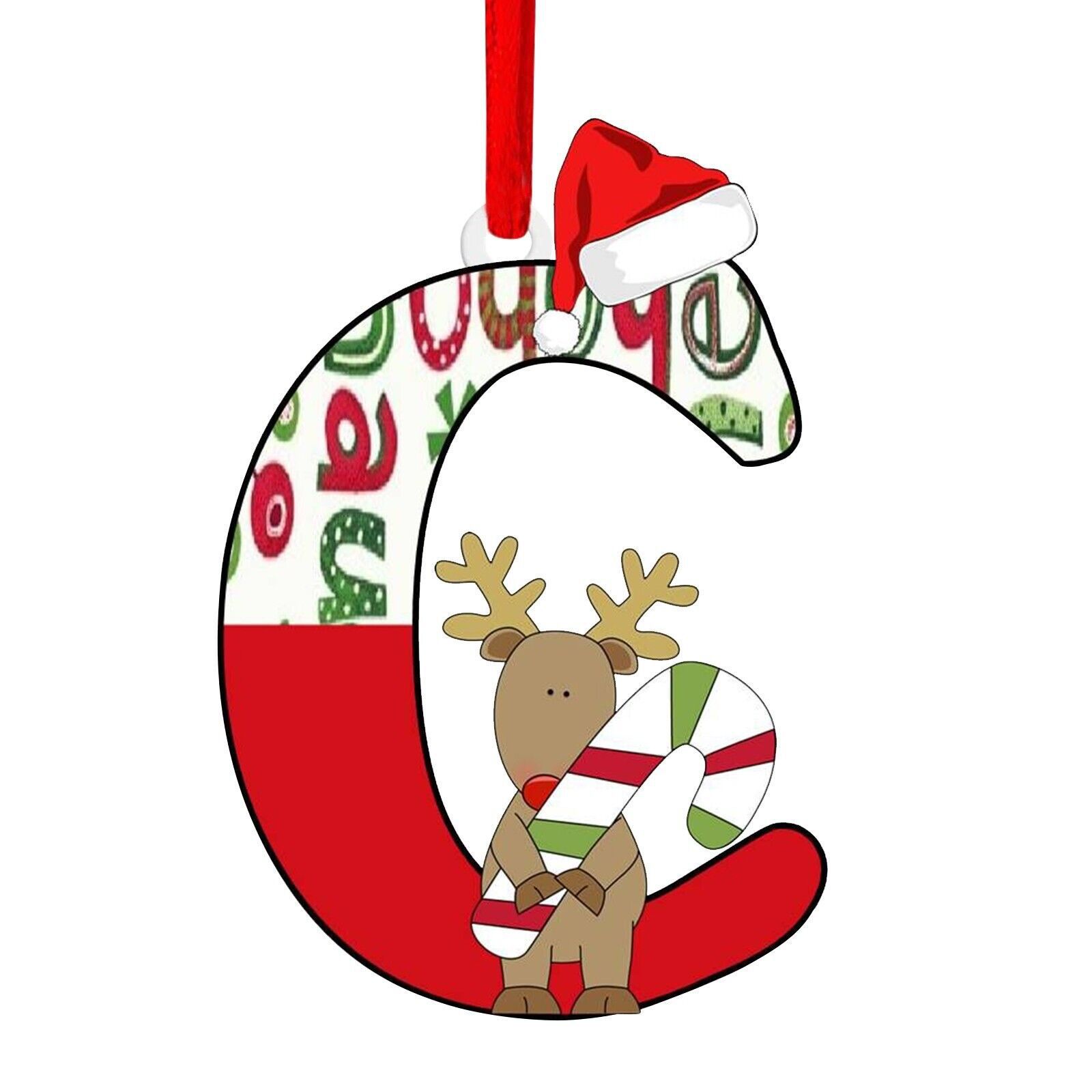 Nuevo alfabeto inglés creativo transfronterizo acrílico plano árbol de Navidad decorativo regalo de decoración de fiesta image 8