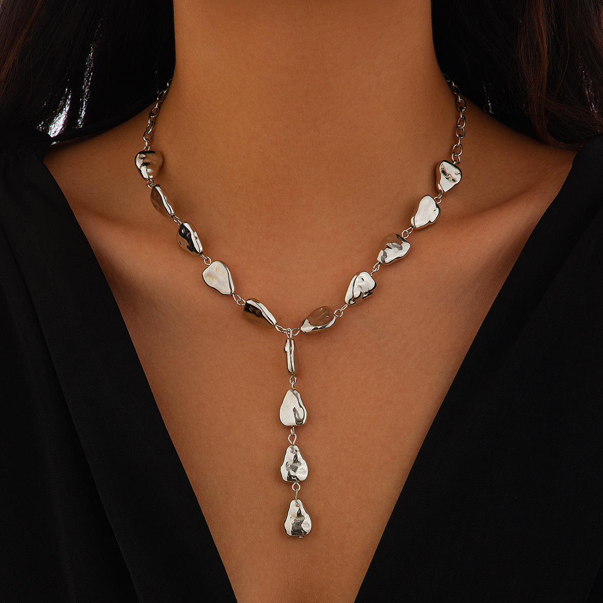 Pendant Necklace Classification Simple Style Classic Style Solid Color CCB Alloy Wholesale Pendant Necklace