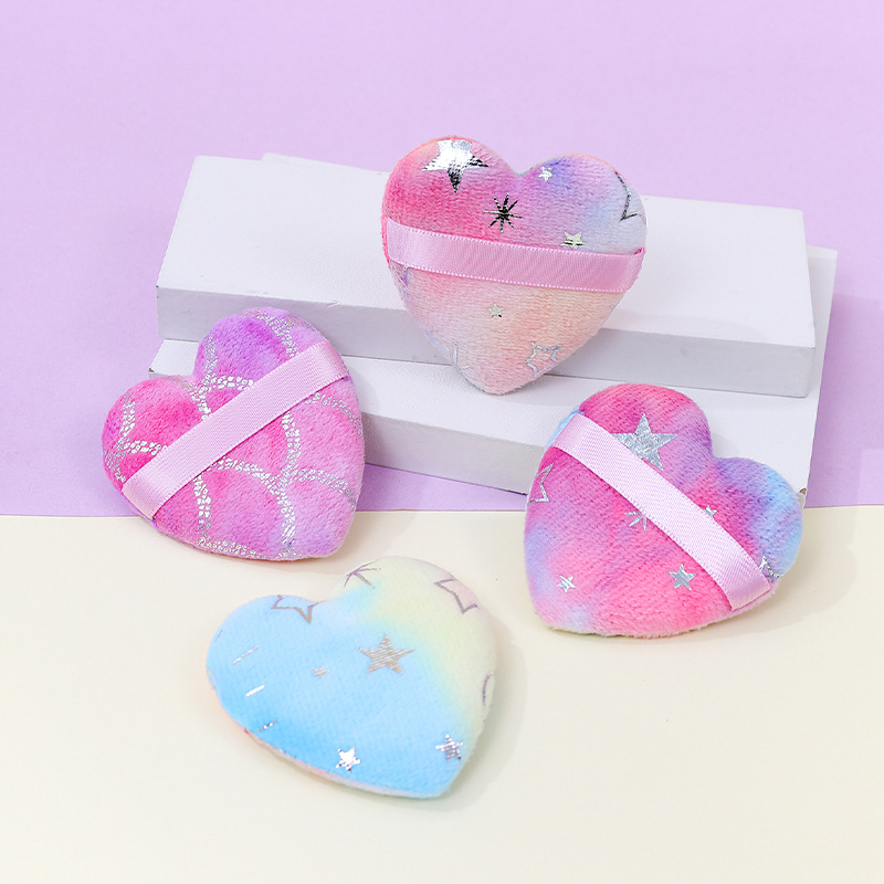 Fábrica personalizada amor en forma de corazón soplo de flocado corto no come polvo brillante cristal largo flocado diseño puede imprimir logotipo al por mayor