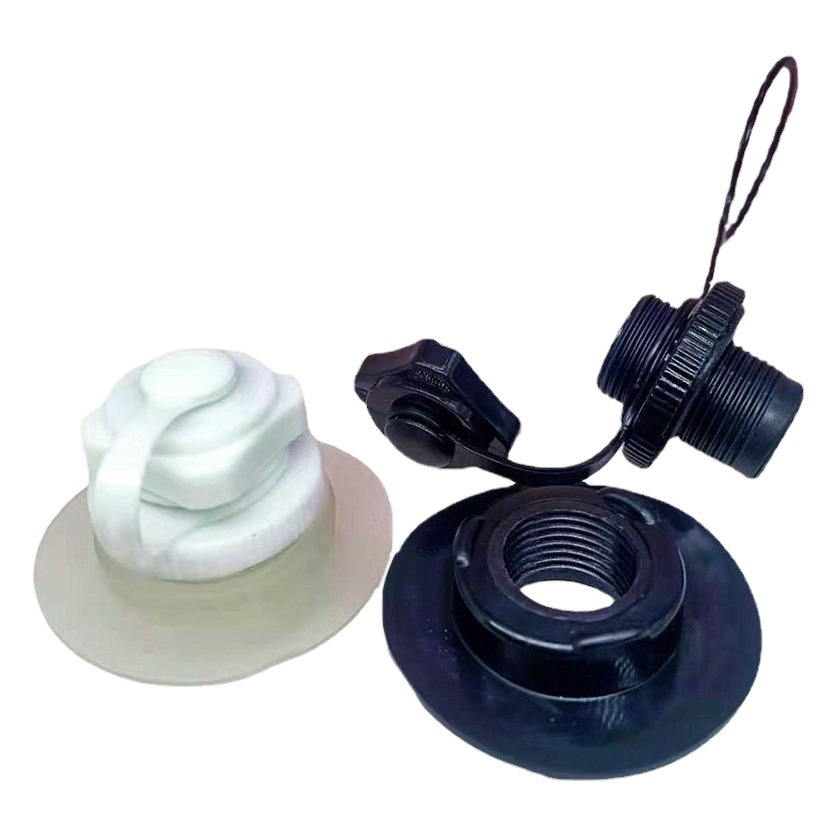 Válvula espiral octogonal para barcos inflables de PVC, válvula espiral Boston para tiendas de campaña, válvula para piscinas de arena, tapón para piscinas de arena.
