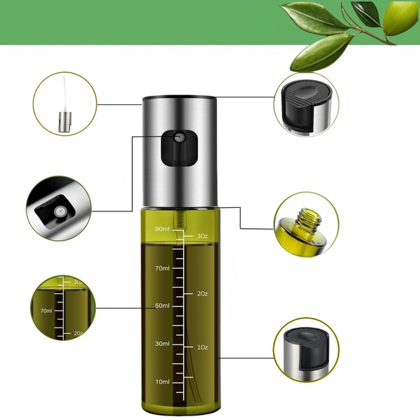 Shading German oil spray bottle sprayed glass oil spray can olive…