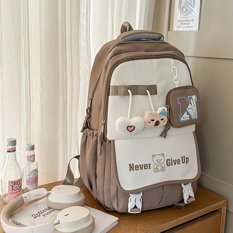 2025 nuevo estilo Mori ins de gran capacidad, alto valor, moda, lindo, simple y versátil, mochila para estudiantes de secundaria y preparatoria