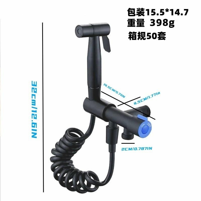 304ステンレス製一進二出ダブルハンドルダブル制御シングルコールドスプレーガン蛇口洗濯機クイックオープン蛇口|undefined