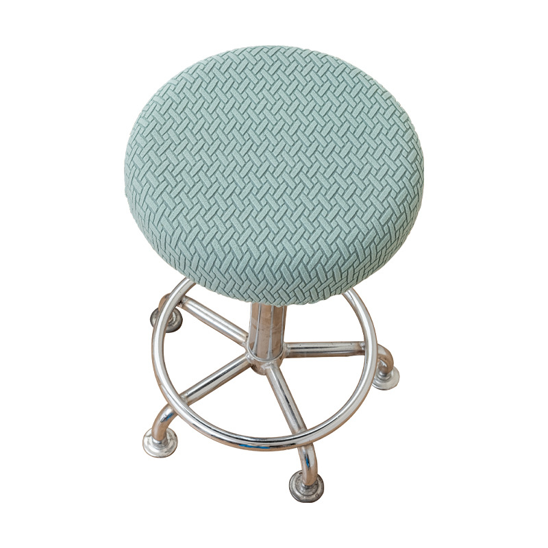 Taburete redondo cubierta de silla banquete redondo cojín universal pequeño bar salón de belleza silla giratoria cubierta de asiento de tela universal todo incluido