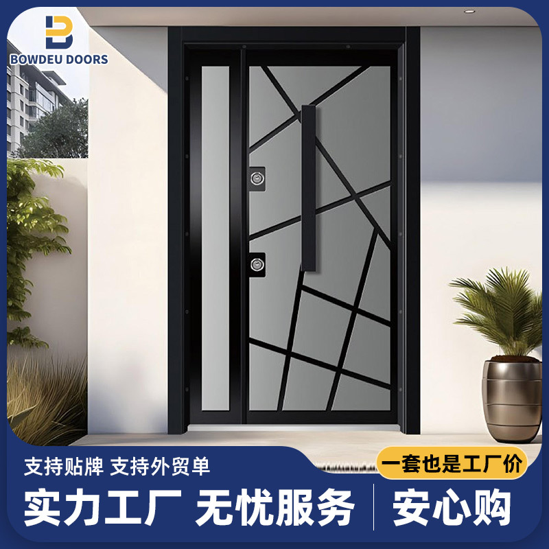 Manufacturer Direct Supply Metal Entry Engineering Door Turkish Door Armored Door Class A Villa Anti-Theft Door