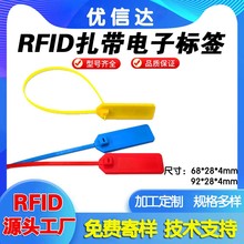 RFID电子标签芯片塑料超高频扎带915M无源射频抗金属标签扎带封签