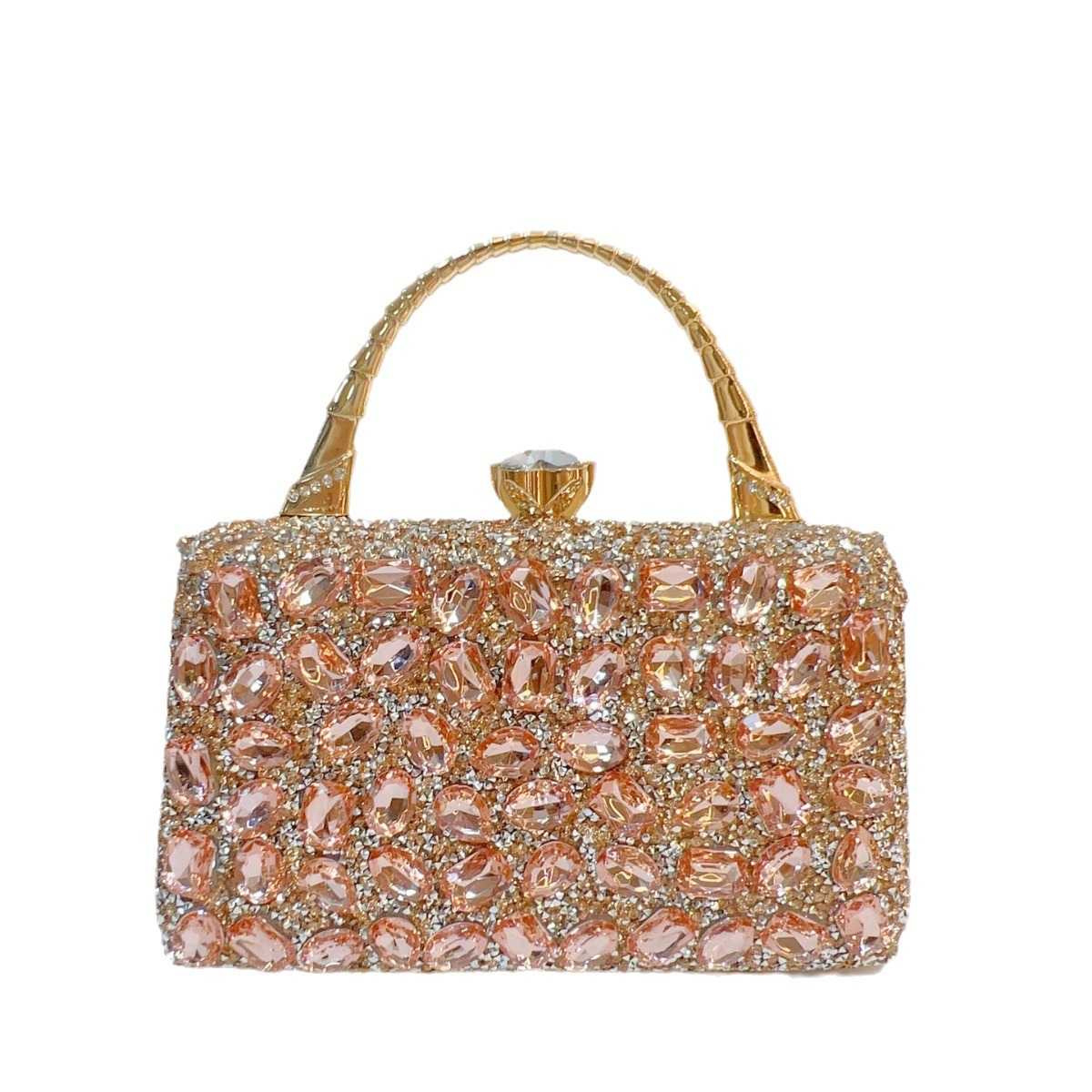 New Cross-Border Banquet Handbag For Women, Luxury Hand-Carry Crossbody Shoulder Bag, Sparkling Full-Diamond Evening Bag - Thumbnail 5