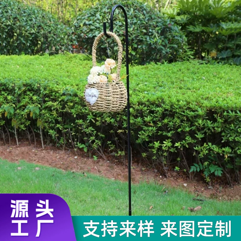 Крюк для забора Amazon, двойной крюк для сада, металлический кронштейн для газона, антикоррозийный, для улицы, садовый крюк для ограды