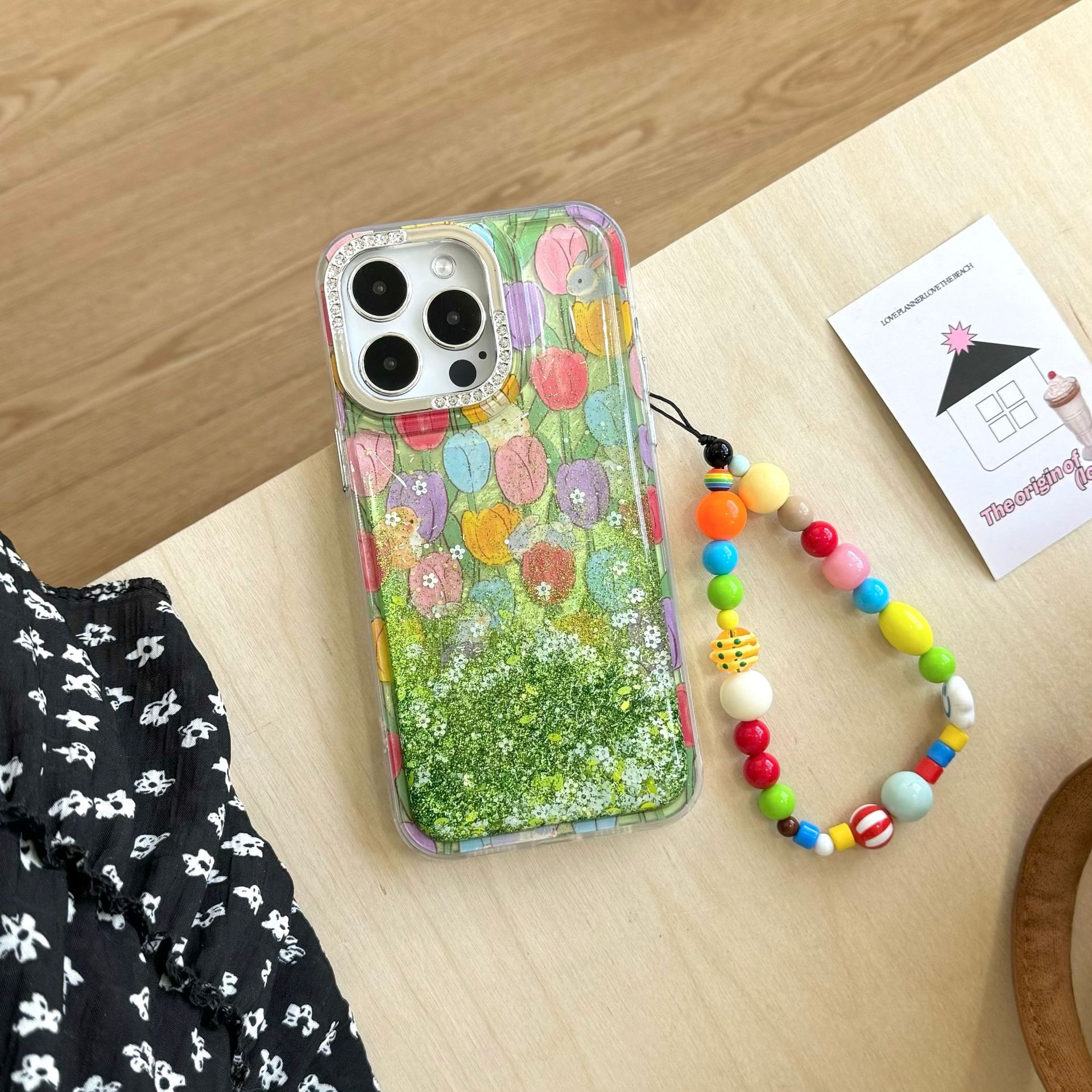 Tulipán flores arenas movedizas apple 16ProMax funda para teléfono 15Pro dream 14/13 nuevo 15PM brillo