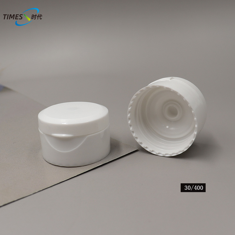 白色光面30/400蝴蝶翻盖化妆品瓶盖分装瓶瓶盖白色料盖