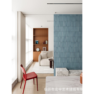 Stoneware Recarved Series Retro Gradient Handmade Brick Long Strip Kitchen Bathroom Tile Bar Counter Bathroom Square Brick Background