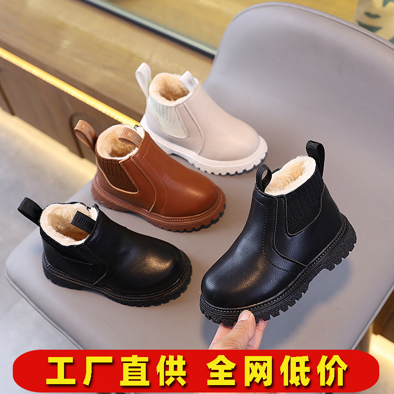 Factory Direct Supply Girls' Fashion Boots Children's Autumn British Style Short Boots for Young Children Trendy Low Boots Girls' Boots
