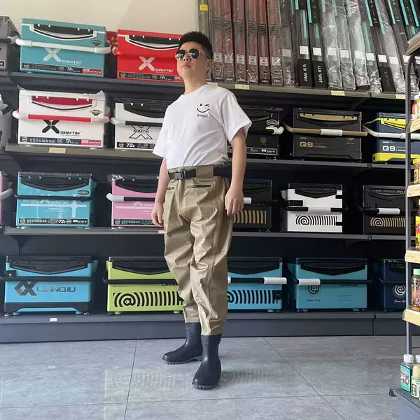 Oxford Cloth Waist Pant Leg Pants Wading Pants Luya Ultra Light Wear-resistant Waterproof Pants Stream Fishing Sea-driving Suit Outdoor