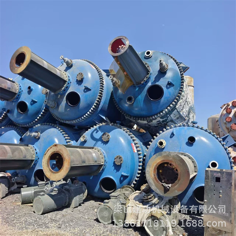 Б/у эмалевый реактор с химическим перемешиванием, открытый эмалевый реактор с нагревом манжеты