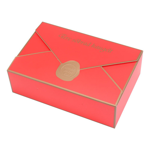 European simple creative envelope style portable mooncake packaging box 6 pieces 80g egg yolk cake box baking pastry box