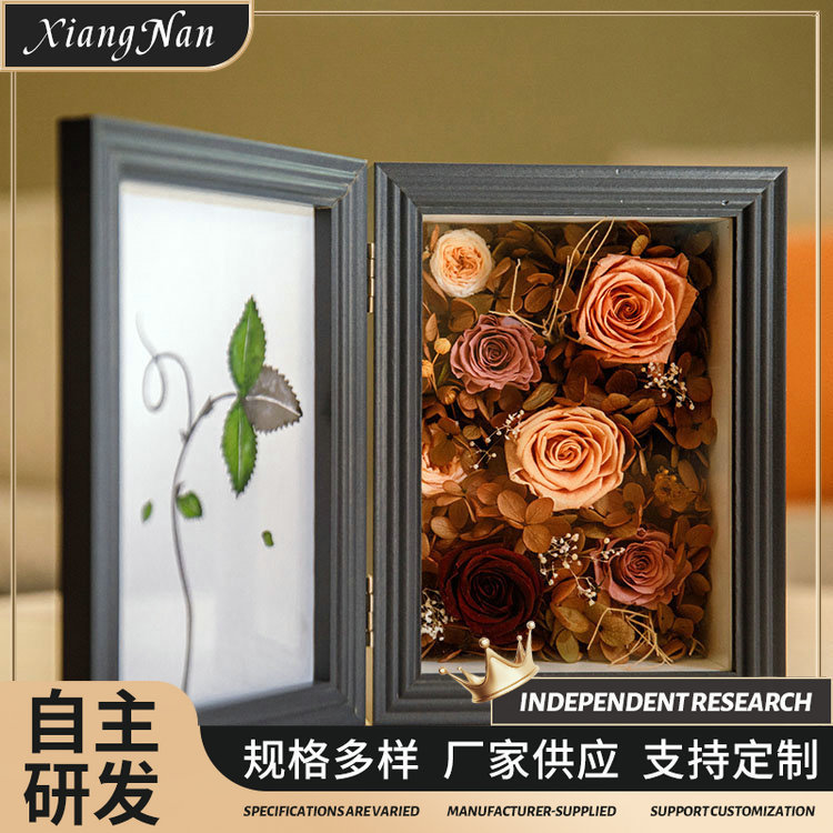 Photo Frame Picture Frame Wall Hanging Solid Wood Dried Flower Butterfly Specimen Frame DIY Display Stand Handicrafts Eternal Flower Wedding Decoration