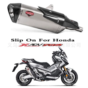 Honda Xadv750 motosiklet modifikasiyası üçün orta hissə birləşdirici kollektor idman avtomobili susturucu egzoz borusu