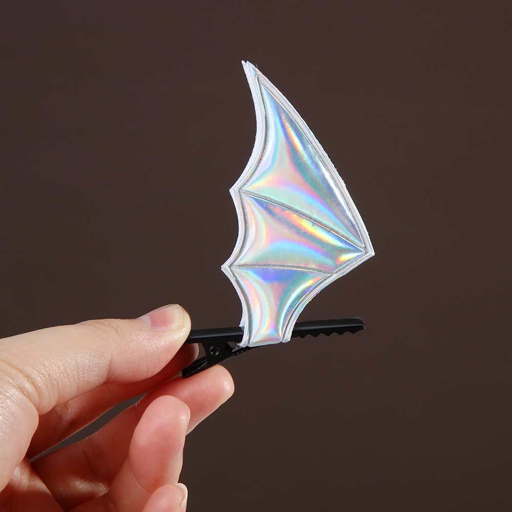 Cross-border Hot Halloween Headwear Funny Devil Bat Wings Skull Hand Hairpin Pressing Hairpin Headband Grab Clip_voghion.com