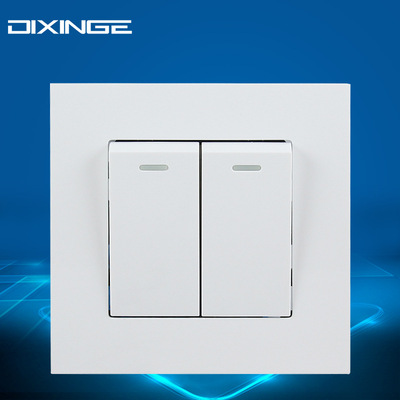 A8 欧式PC面板酒店墙壁开关 英规墙壁面板开关 德标墙壁开关面板|ms