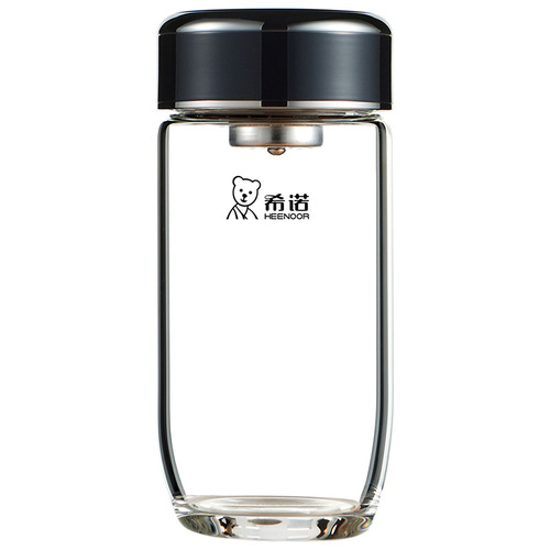 Xino single-layer glass with filter, high-end men's large-capacity business office water cup, car-mounted portable tea cup