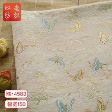 【彩蝶纷纷】国风雪尼尔金丝蝴蝶外套面料秋冬色织厚实女装提花布