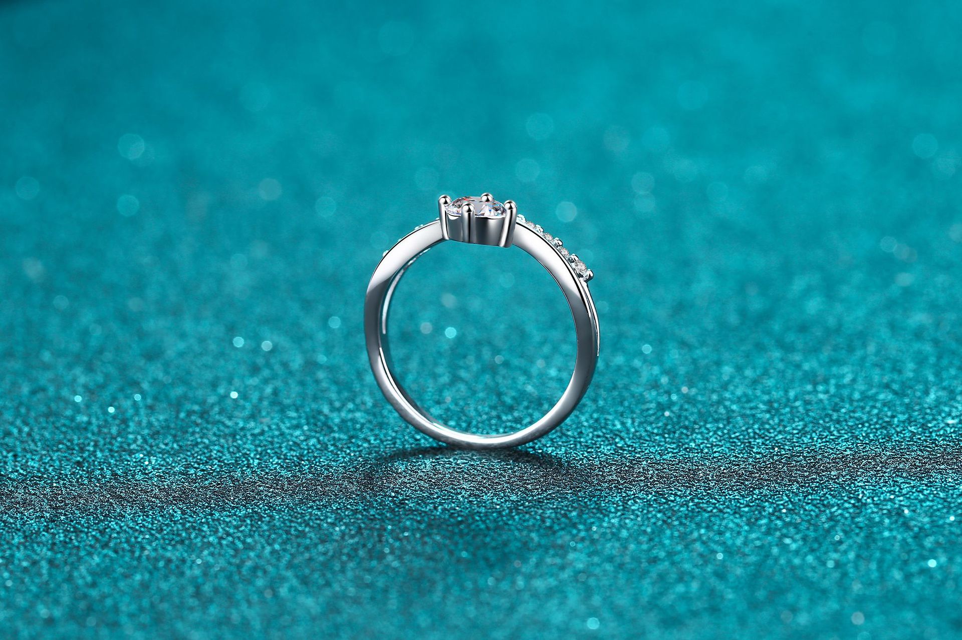 Wedding, Date Occasion 925 Sterling Silver Material 925 Sterling Silver Moissanite Zircon Crown Rings