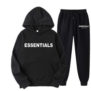 新款春秋季新款ESSENTIALS印花运动装男式休闲连帽衫外贸卫衣套装-阿里巴巴