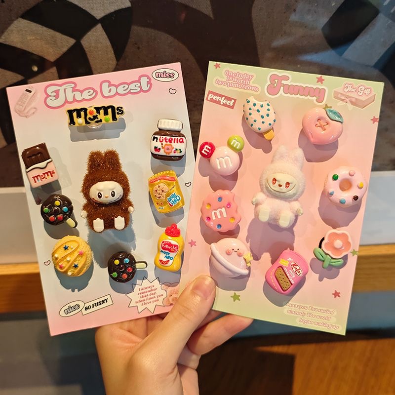 [라부브 브라운+핑크] 신발 버클 18개