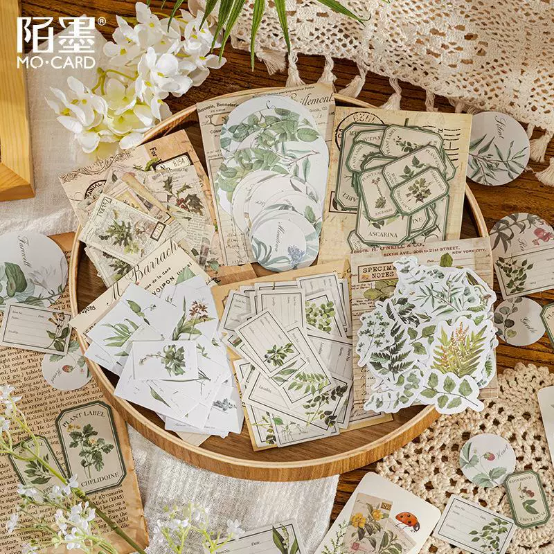 Мо Мори серии стикер сумка ретро завод ручной счет DIY материал декоративные наклейки 30 в 6