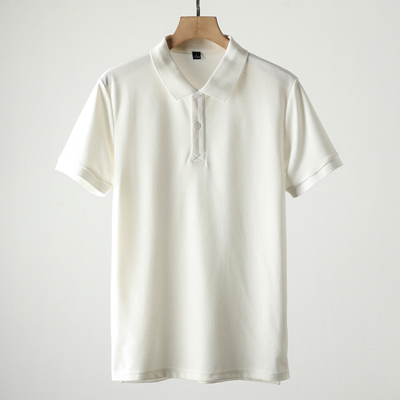Summer 2024 New Men's Polo Shirt, Lapel Short Sleeve, Casual Business Top for Middle-Aged Fathers