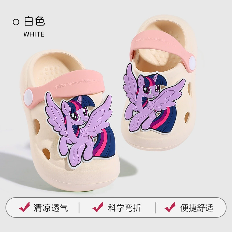 Маленькая пони Поздравительная Cute детская трансформер, обувь, летняя пляжная обувь, сандалии, тапочки, Царь-го