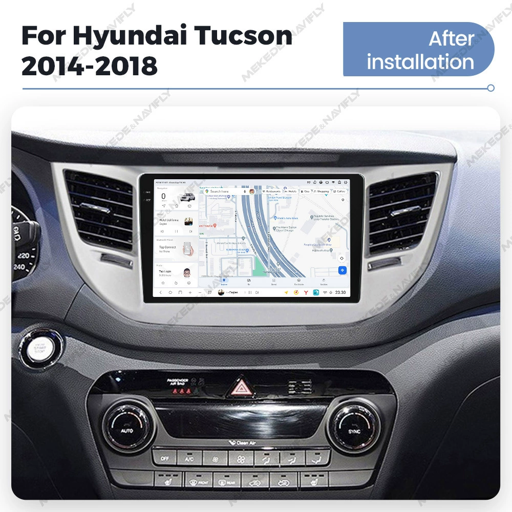 Совместимо с Hyundai Tucson 2014-2018 модифицированное Carplay Android Bluetooth HD экран заднего вида навигации