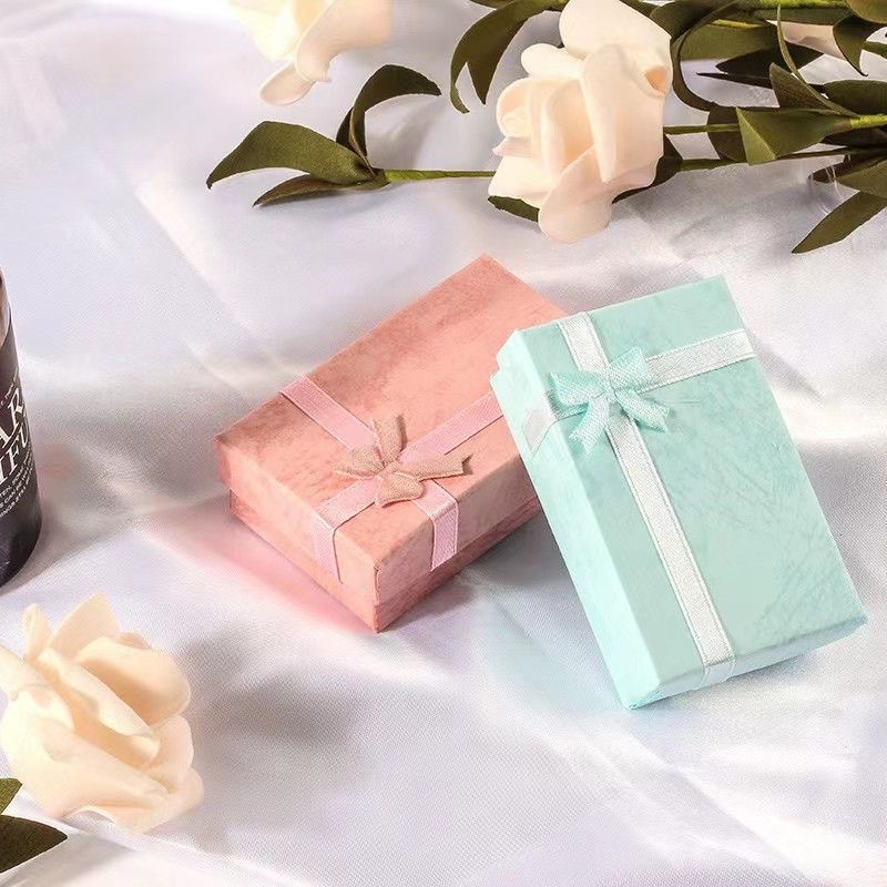 欧式复古蝴蝶结牛皮纸饰品盒创意戒指盒项链盒包装珠宝首饰盒