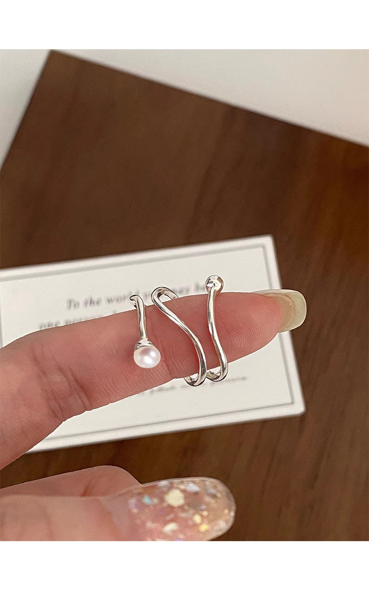 3g Weight Rings Classification Adjustable Ring Size 1 Piece Quantity Holiday, Tea Party Occasion 925 Sterling Silver Material Geometric Pattern All Seasons Season Women's Gender Elegant, Simple Style Style 1 Piece 925 Sterling Silver Geometric Rings 1