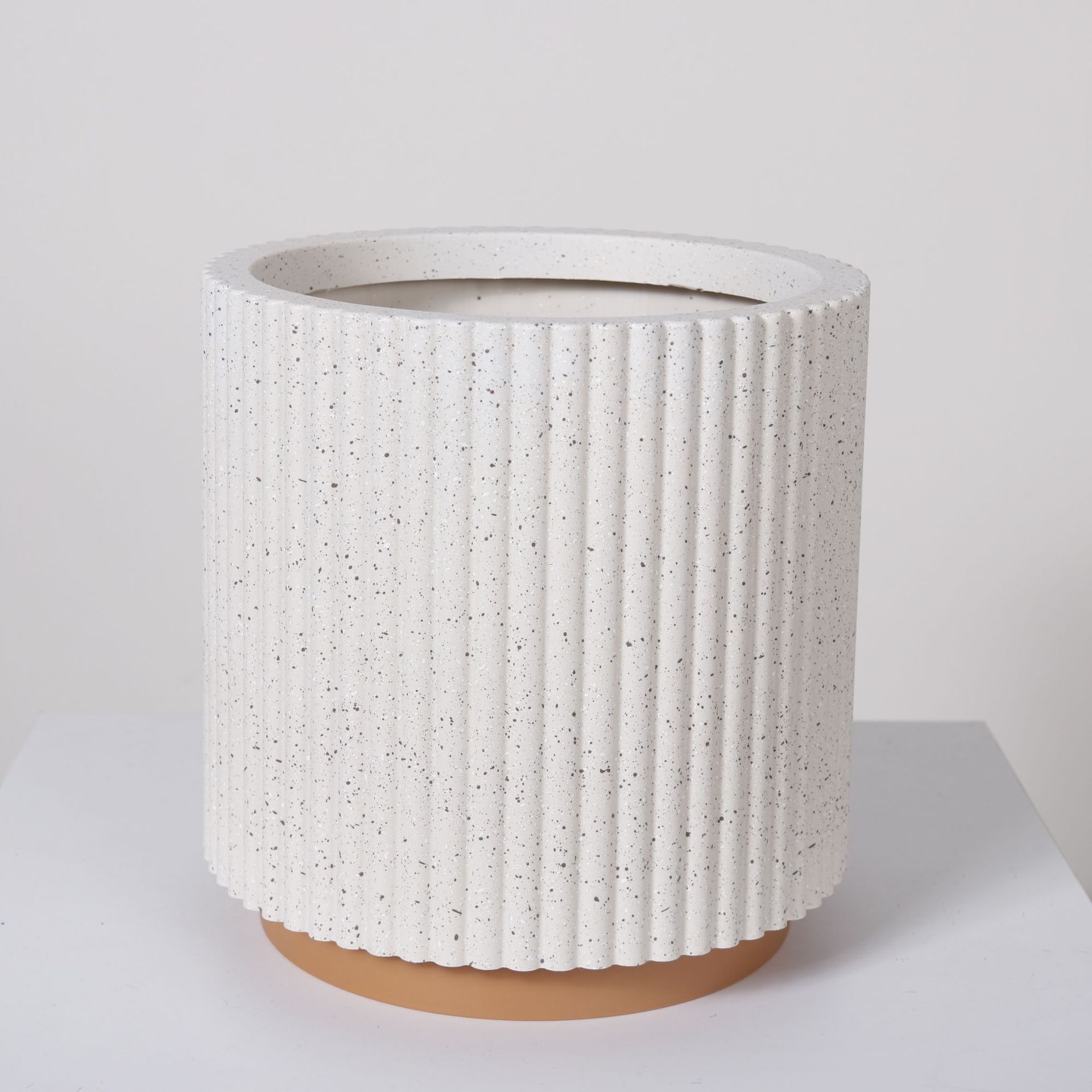 Nórdico decorativo paja flor olla estilo simple sala de estar tejida cesta cemento maceta decoración bonsai cuenca piso maceta