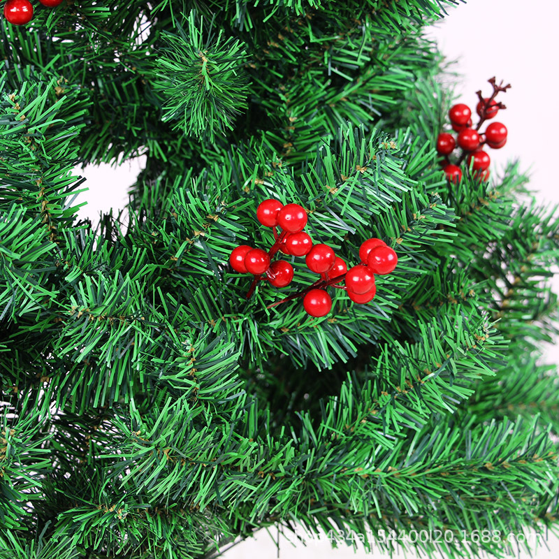 Venta al por mayor Navidad fruta roja árbol de Navidad decoración rama fruta roja cadena decoraciones de Navidad árbol de Navidad DIY decoración suministros